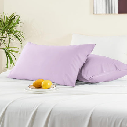 Pillow Cases Standard Size 2Pcs, Rayon from Bamboo, Haze Blue