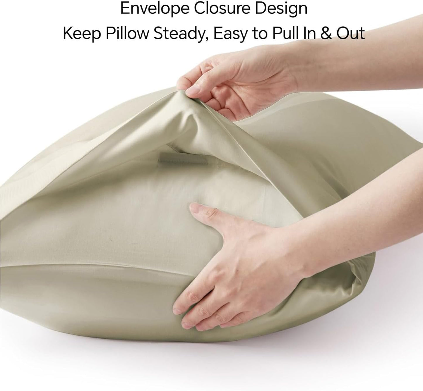 Pillow Cases Standard Size 2Pcs, Rayon from Bamboo, Haze Blue
