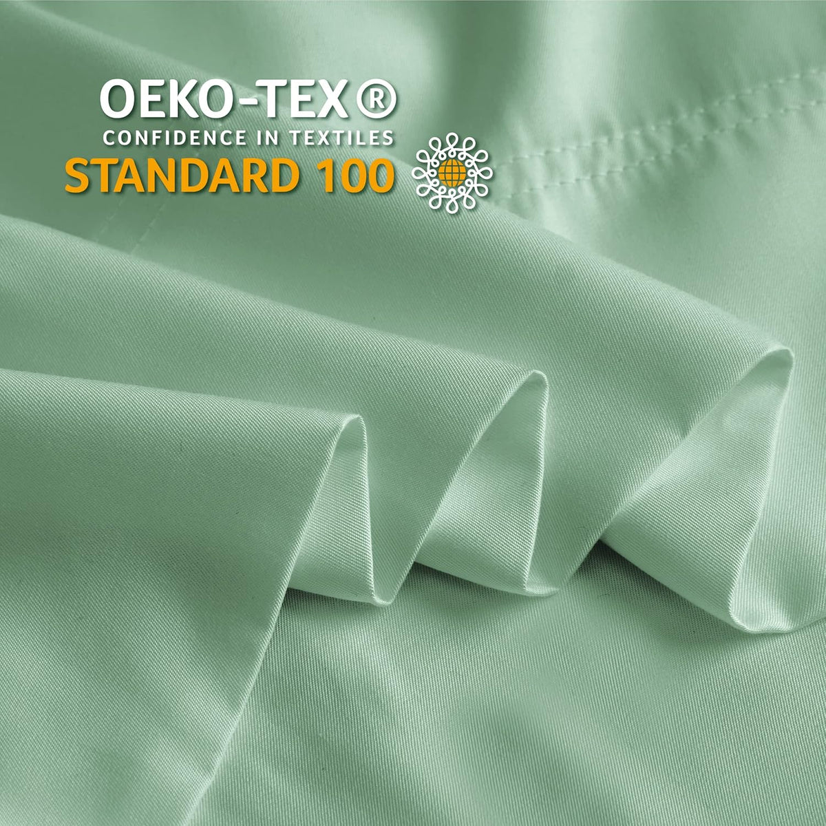 Pillow Cases Standard Size 2Pcs, Rayon from Bamboo, Haze Blue
