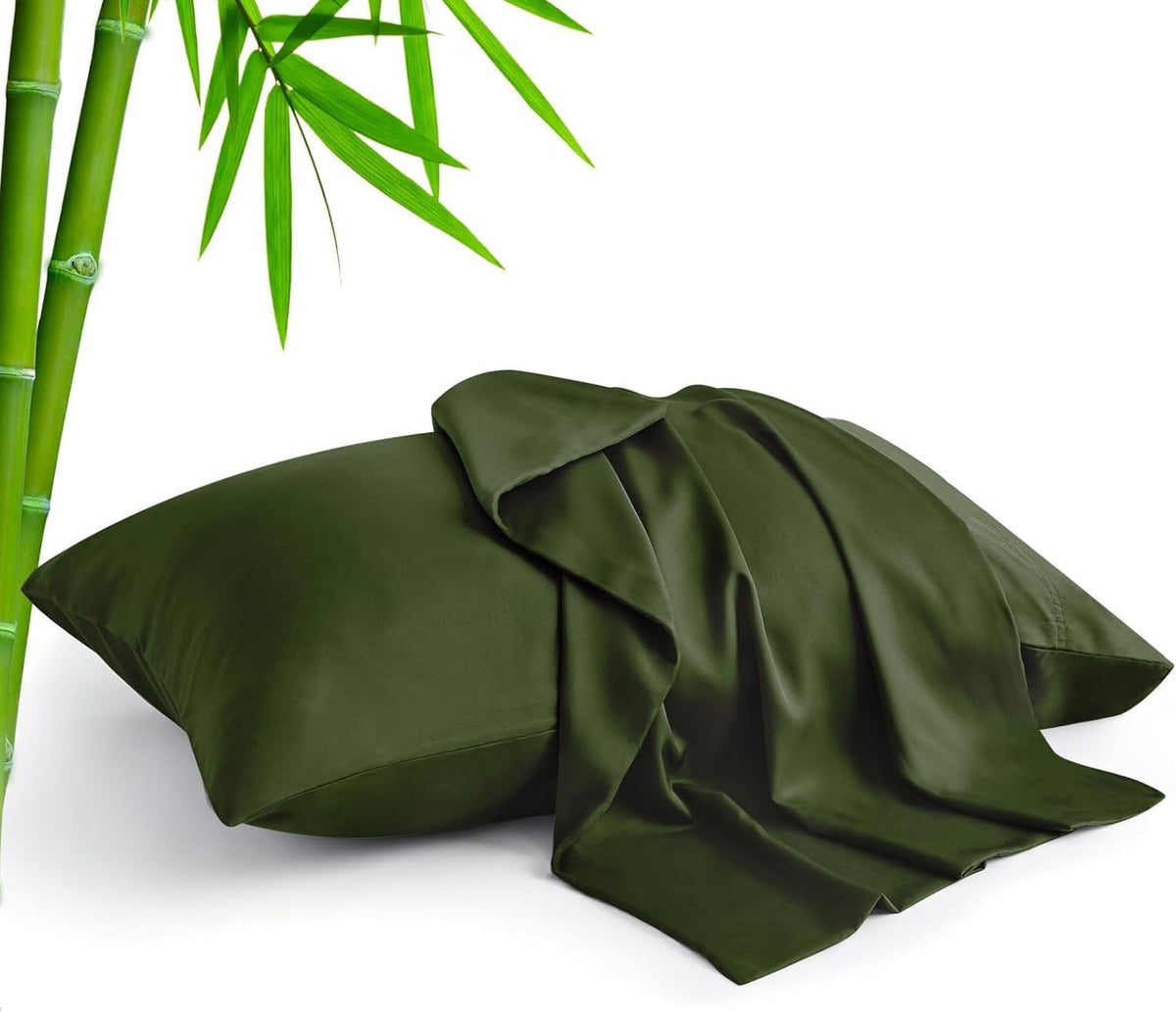 Pillow Cases Standard Size 2Pcs, Rayon from Bamboo, Haze Blue