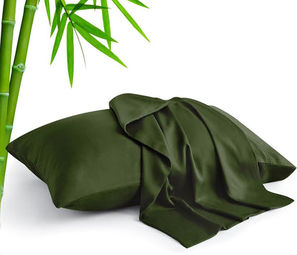 Pillow Cases Standard Size 2Pcs, Rayon from Bamboo, Haze Blue