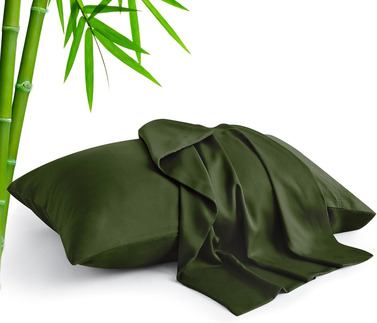 Pillow Cases Standard Size 2Pcs, Rayon from Bamboo, Haze Blue