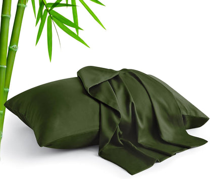 Pillow Cases Standard Size 2Pcs, Rayon from Bamboo, Haze Blue
