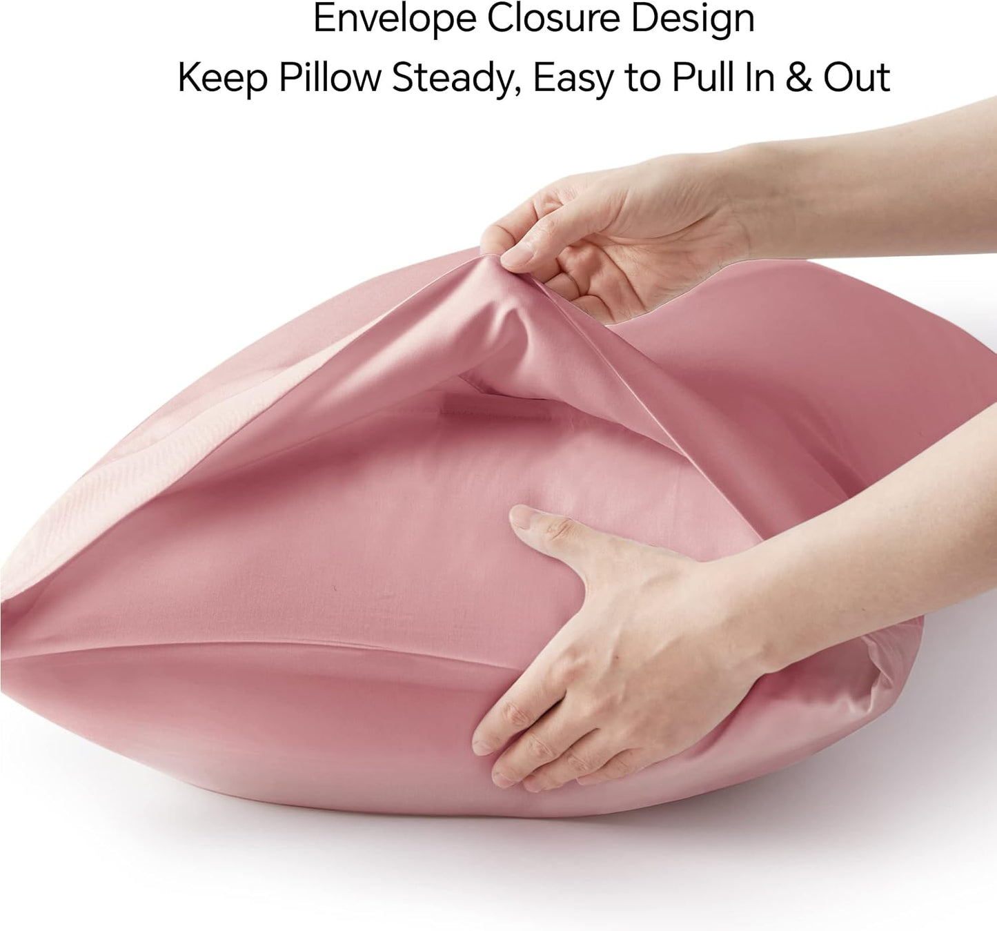 Pillow Cases Standard Size 2Pcs, Rayon from Bamboo, Haze Blue