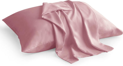 Pillow Cases Standard Size 2Pcs, Rayon from Bamboo, Haze Blue