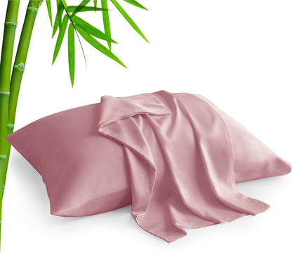 Pillow Cases Standard Size 2Pcs, Rayon from Bamboo, Haze Blue