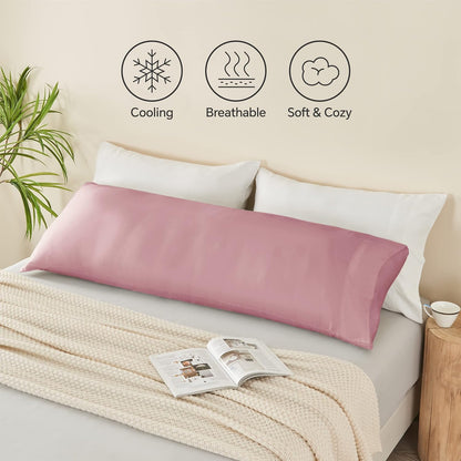 Pillow Cases Standard Size 2Pcs, Rayon from Bamboo, Haze Blue