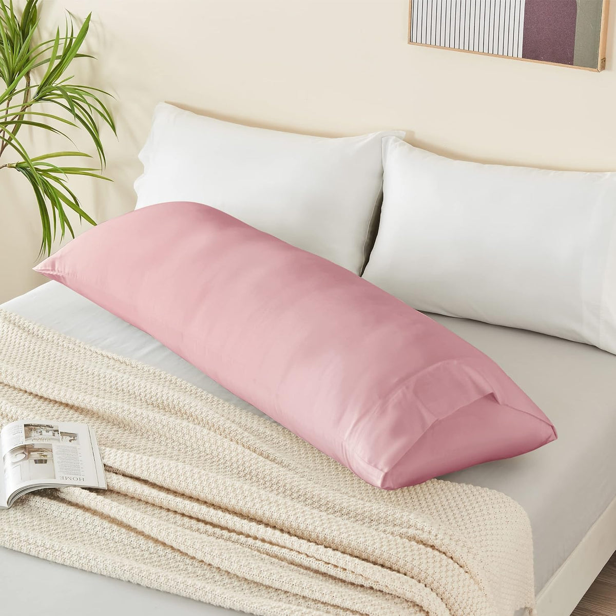 Pillow Cases Standard Size 2Pcs, Rayon from Bamboo, Haze Blue