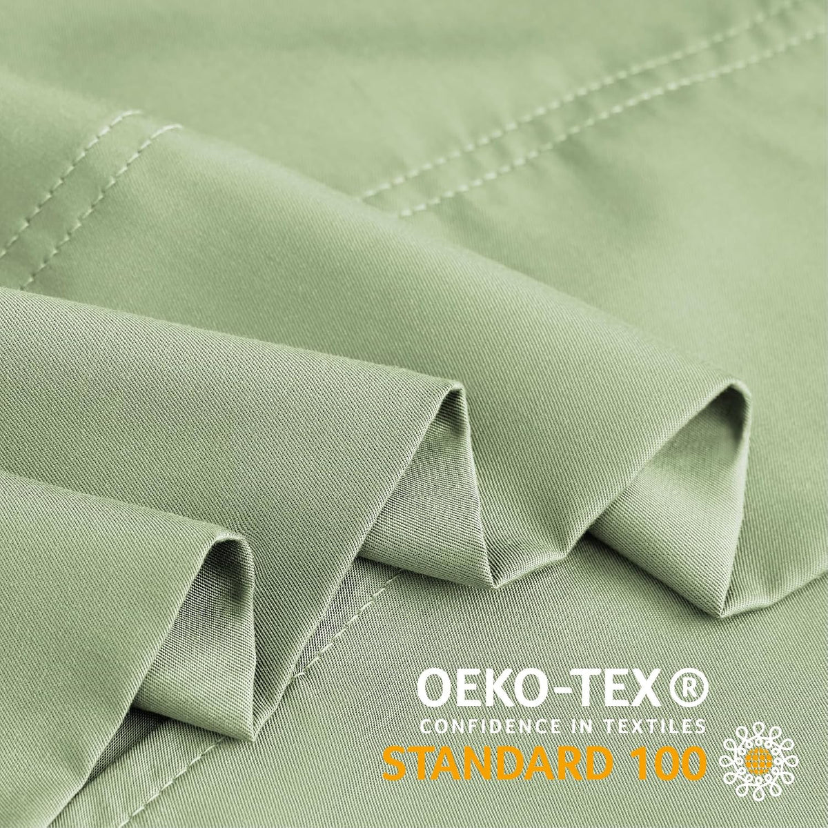 Pillow Cases Standard Size 2Pcs, Rayon from Bamboo, Haze Blue