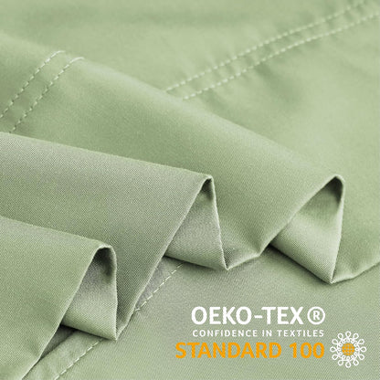 Pillow Cases Standard Size 2Pcs, Rayon from Bamboo, Haze Blue