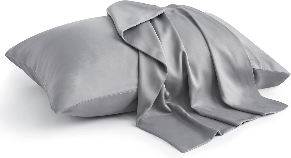 Pillow Cases Standard Size 2Pcs, Rayon from Bamboo, Haze Blue