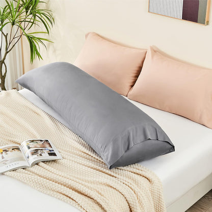 Pillow Cases Standard Size 2Pcs, Rayon from Bamboo, Haze Blue