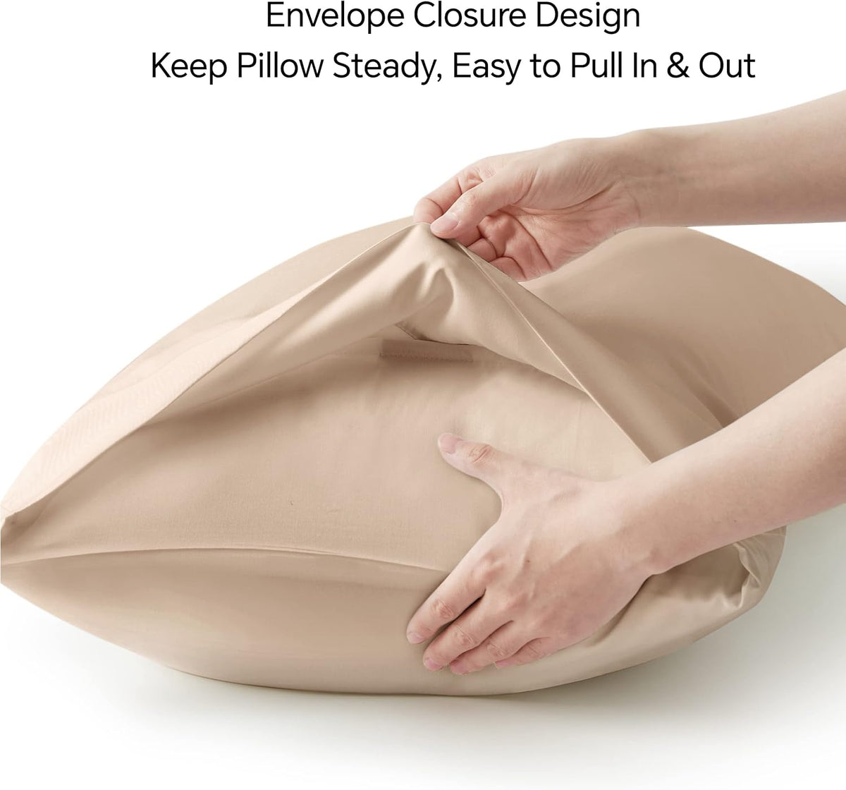 Pillow Cases Standard Size 2Pcs, Rayon from Bamboo, Haze Blue