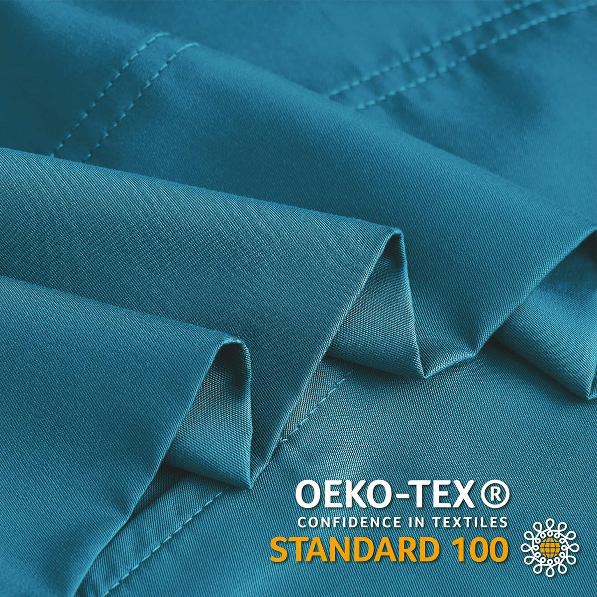 Pillow Cases Standard Size 2Pcs, Rayon from Bamboo, Haze Blue