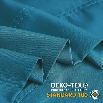 Pillow Cases Standard Size 2Pcs, Rayon from Bamboo, Haze Blue
