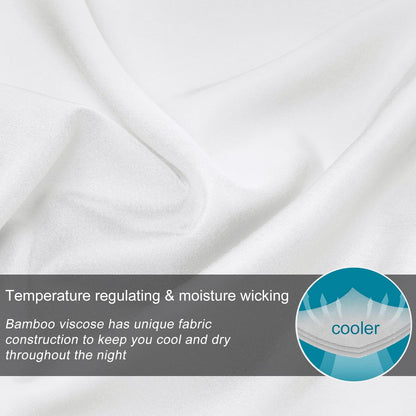 Pillow Cases Standard Size 2Pcs, Rayon from Bamboo, Haze Blue