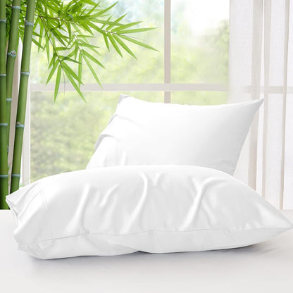 Pillow Cases Standard Size 2Pcs, Rayon from Bamboo, Haze Blue