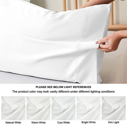 Pillow Cases Standard Size 2Pcs, Rayon from Bamboo, Haze Blue