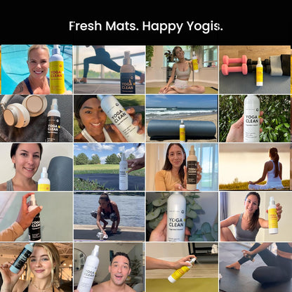 Yoga Mat Cleaner Spray – Spa-Like Scent | Eco-Friendly Formula | Neutralizes Sweat & Odor | Helps Protect Your Mat | 8 oz | Plant-Based, Made in USA
