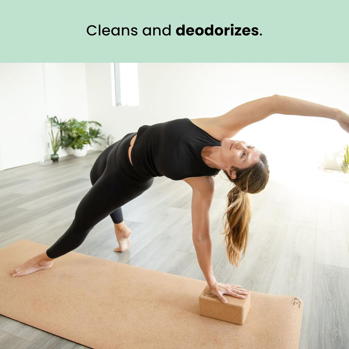 Yoga Mat Cleaner Spray – Spa-Like Scent | Eco-Friendly Formula | Neutralizes Sweat & Odor | Helps Protect Your Mat | 8 oz | Plant-Based, Made in USA