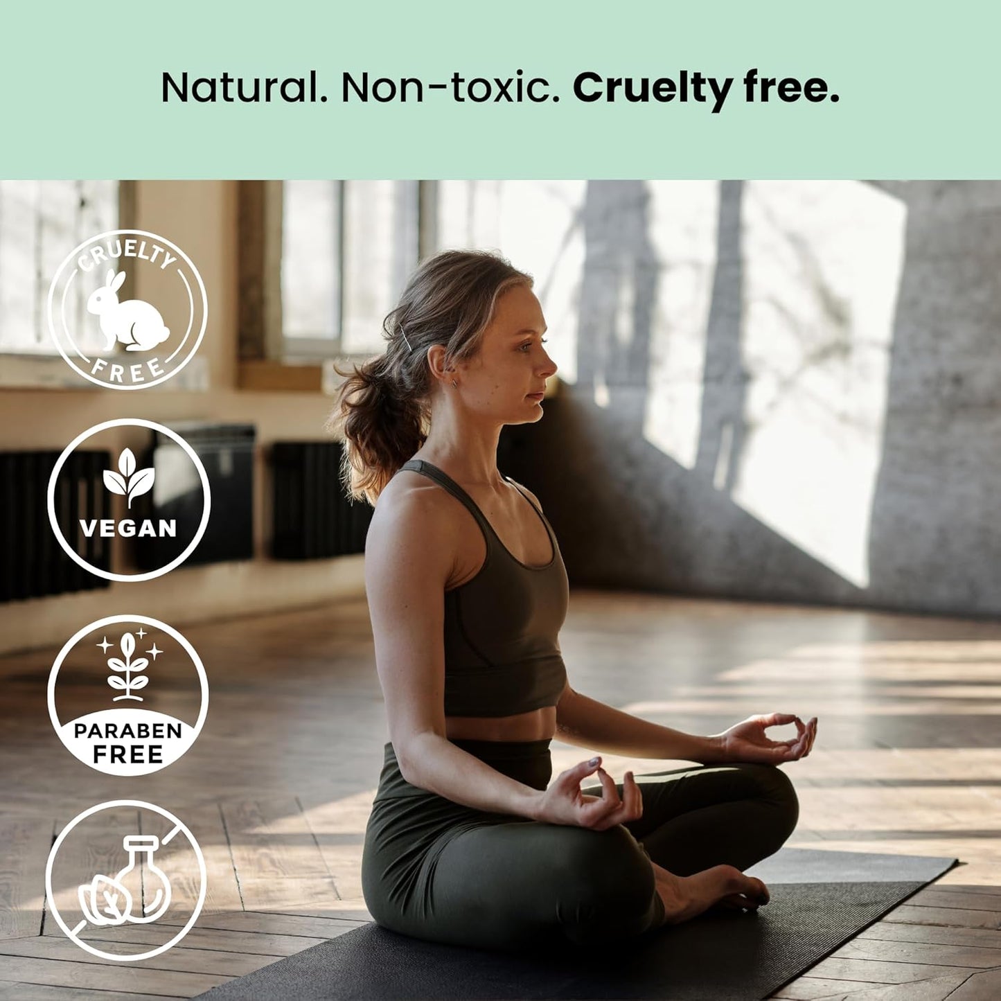 Yoga Mat Cleaner Spray – Spa-Like Scent | Eco-Friendly Formula | Neutralizes Sweat & Odor | Helps Protect Your Mat | 8 oz | Plant-Based, Made in USA