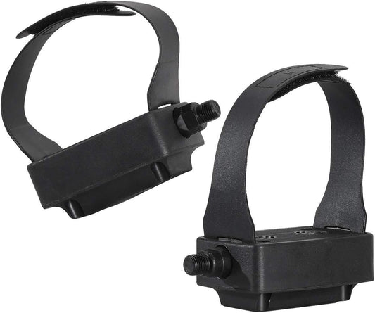 Exercise Bike Pedals with Straps with 9/16" Thread Spindle for Exercise Bike Indoor Stationary Bike, Indoor Home Gym, 1 Pair