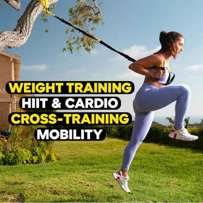 TRX Pro3 Home Gym System – Professional-Grade Suspension Trainer for Strength Training, HIIT, Cardio & Full-Body Workouts, Durable Design with Indoor & Outdoor Anchors