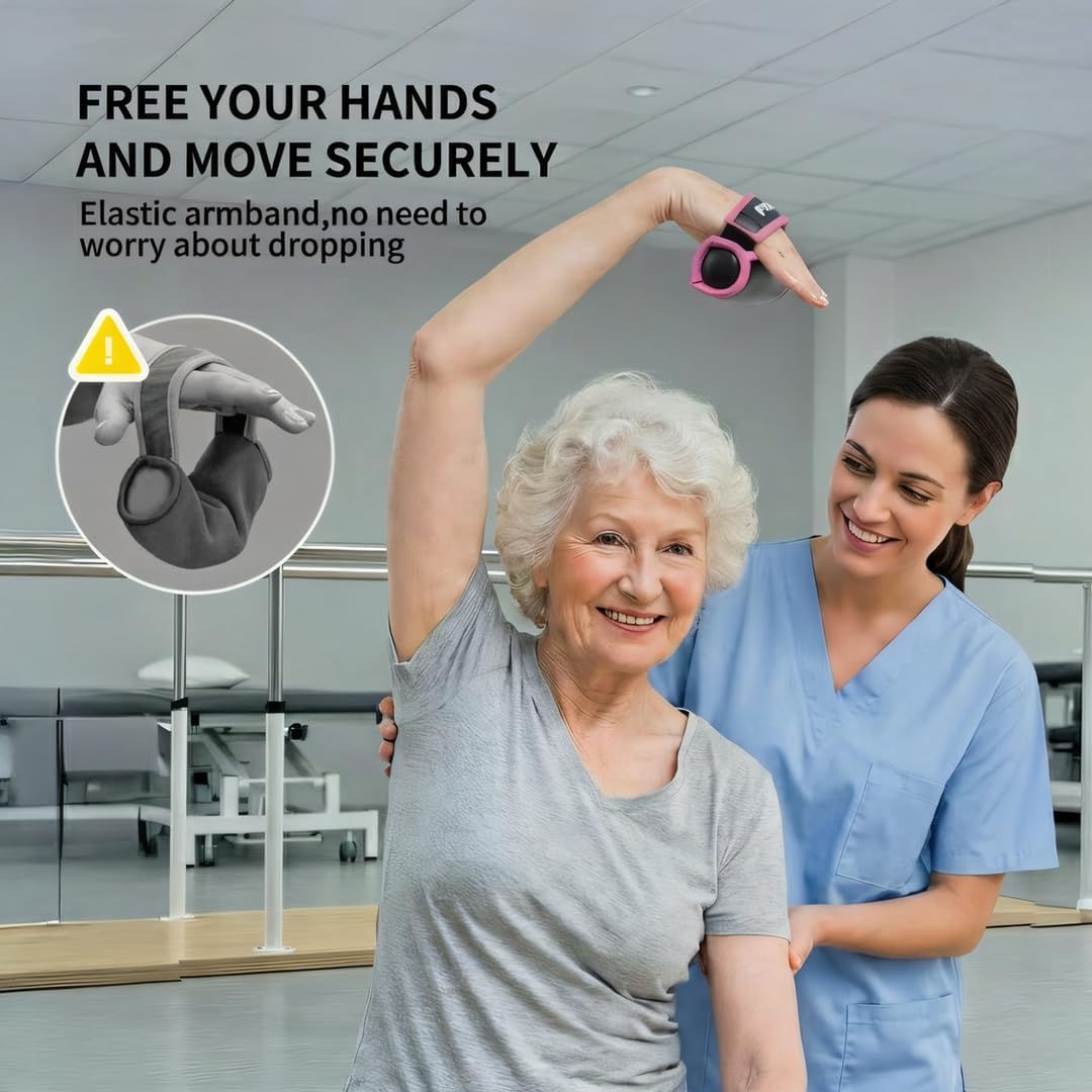 Soft Hand Weights, 1LB Pair Soft Weights with Hand Straps,Walking Hand Weights for Yoga, Pilates, Jogging and Physical Therapy