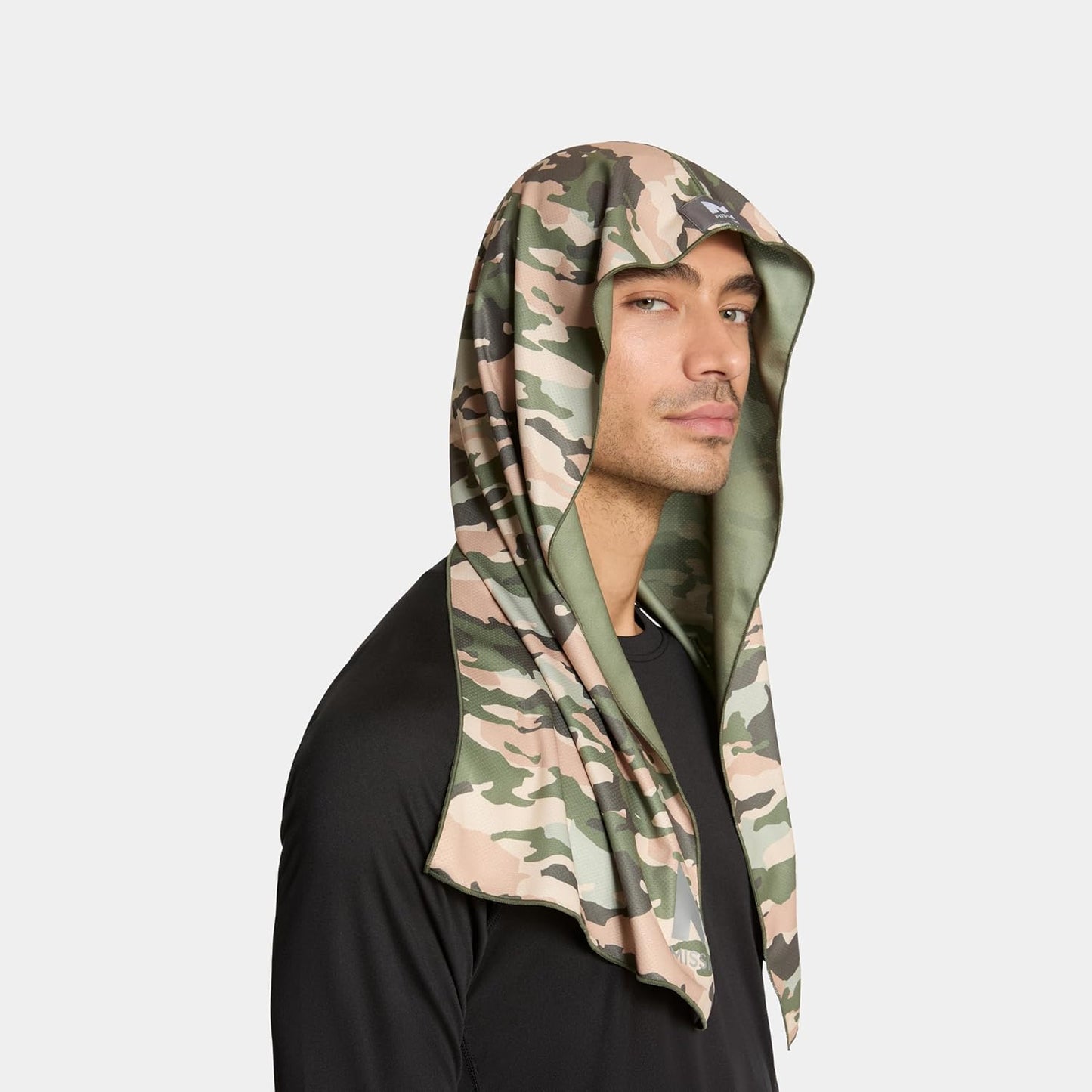 Cooling Hoodie Towel, Evaporative Cool Technology, Cools Instantly When Wet, UPF 50 Sun Protection, Contours Your Head to Stay in Place, Great for Sports, Fitness, Gym