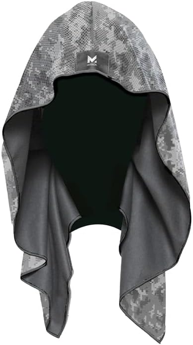 Cooling Hoodie Towel, Evaporative Cool Technology, Cools Instantly When Wet, UPF 50 Sun Protection, Contours Your Head to Stay in Place, Great for Sports, Fitness, Gym
