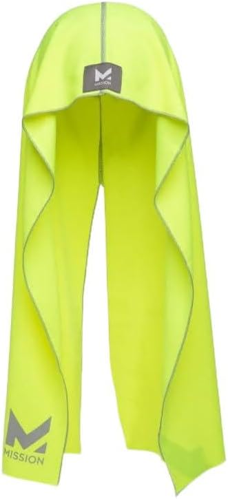 Cooling Hoodie Towel, Evaporative Cool Technology, Cools Instantly When Wet, UPF 50 Sun Protection, Contours Your Head to Stay in Place, Great for Sports, Fitness, Gym
