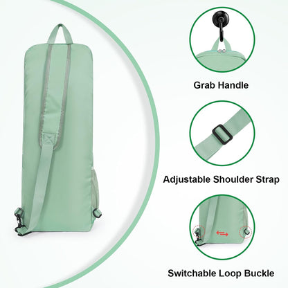 Yoga Mat Bag Carrier Side Mesh Zipper Pocket Exterior Wet Compartment Lightweight Waterproof Yoga Bag for Mat