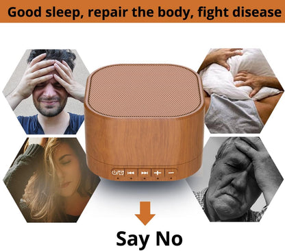 White Noise Machine plug-in Sound Machine with 20 Non Looping Natural Soothing Sounds and Memory Function Sleep Timer Sleep Machine with Sleep Therapy for Baby Kids Adults-New Wood Grain Added in 2025