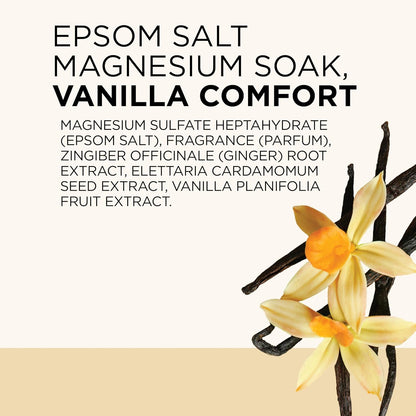 Pure Epsom Magnesium Salt Soak, Soothe & Sleep with Lavender, 3 lb (Pack of 4)