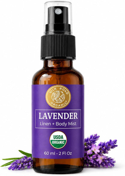 Lavender Essential Oil Calming Spray, USDA Certified