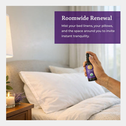 Lavender Essential Oil Calming Spray, USDA Certified