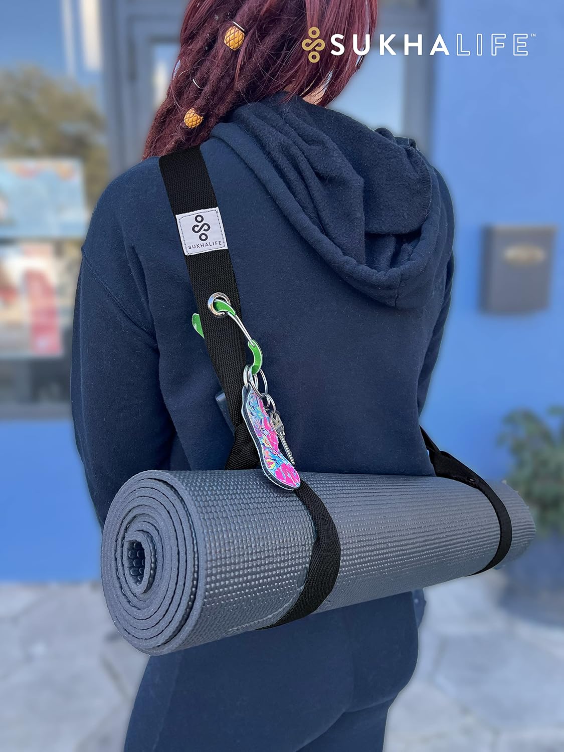 Yoga Mat Carry Strap, Extra-Durable & Comfortable | Multi-Purpose Strap for Your Yoga Mat