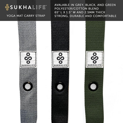 Yoga Mat Carry Strap, Extra-Durable & Comfortable | Multi-Purpose Strap for Your Yoga Mat
