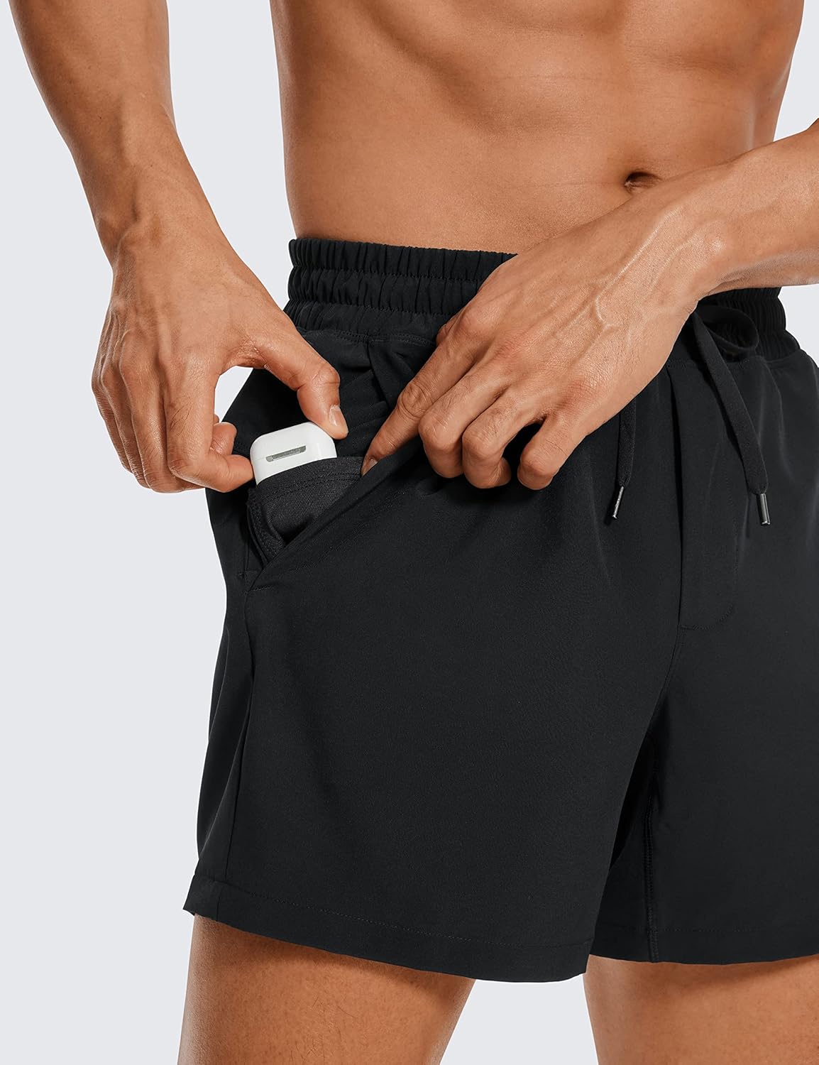 Linerless Workout Shorts 5'' | Lightweight, Quick Dry, Running, Pockets, for Men