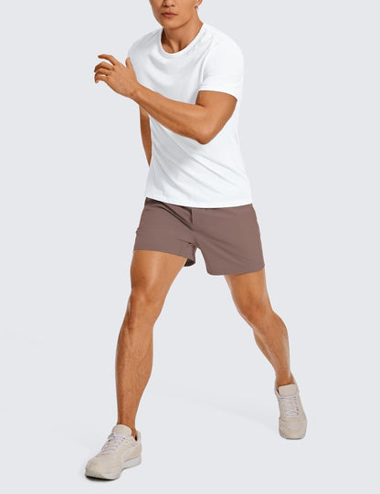 Linerless Workout Shorts 5'' | Lightweight, Quick Dry, Running, Pockets, for Men