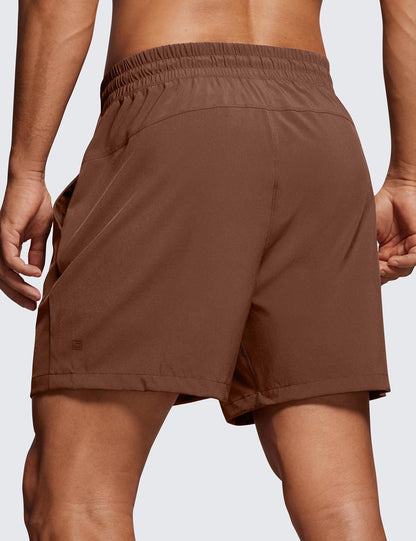 Linerless Workout Shorts 5'' | Lightweight, Quick Dry, Running, Pockets, for Men
