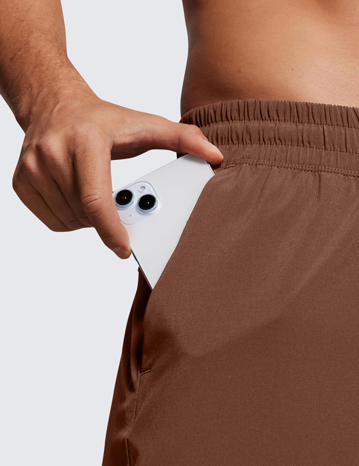 Linerless Workout Shorts 5'' | Lightweight, Quick Dry, Running, Pockets, for Men