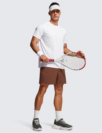 Linerless Workout Shorts 5'' | Lightweight, Quick Dry, Running, Pockets, for Men