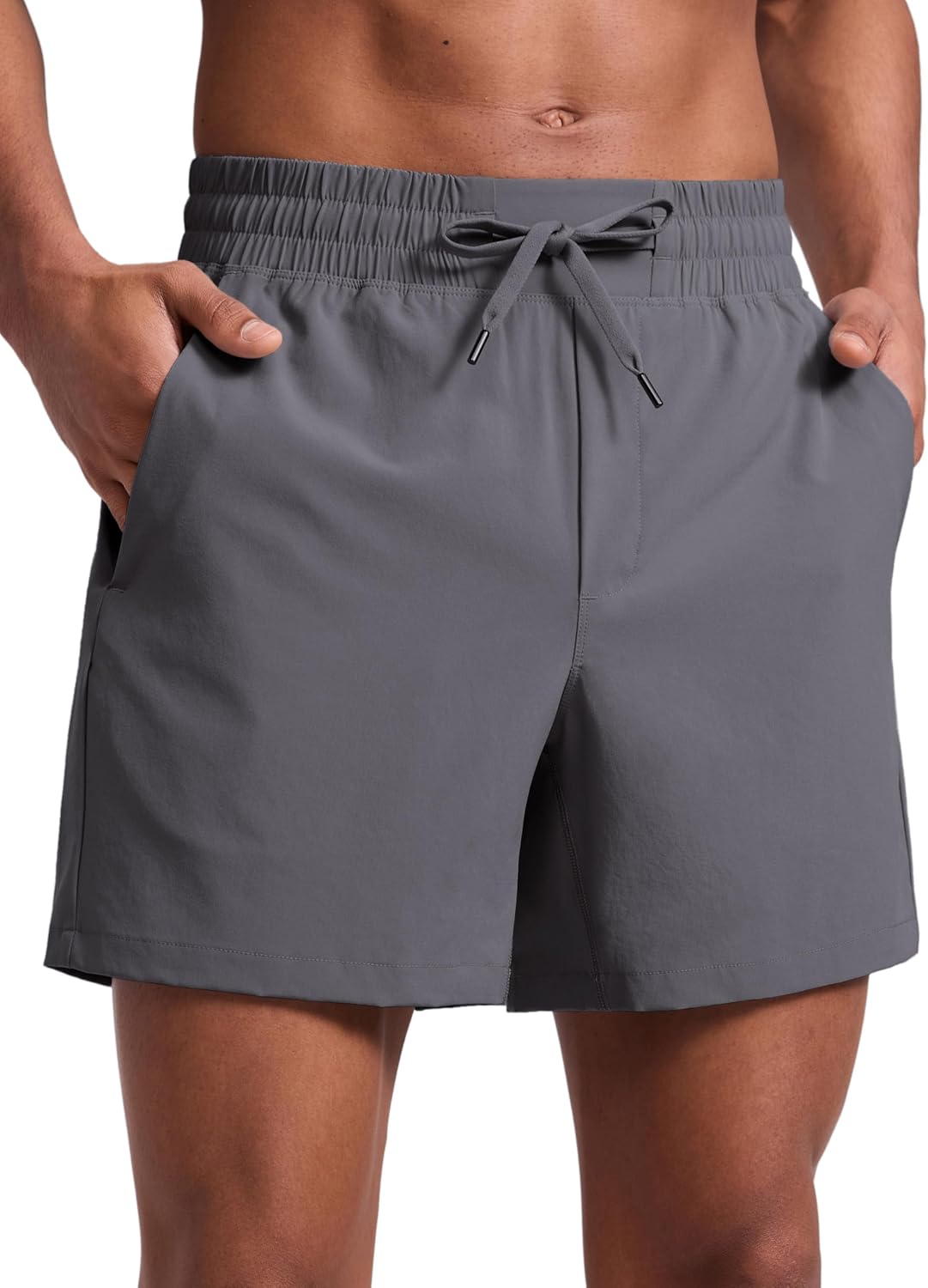 Linerless Workout Shorts 5'' | Lightweight, Quick Dry, Running, Pockets, for Men