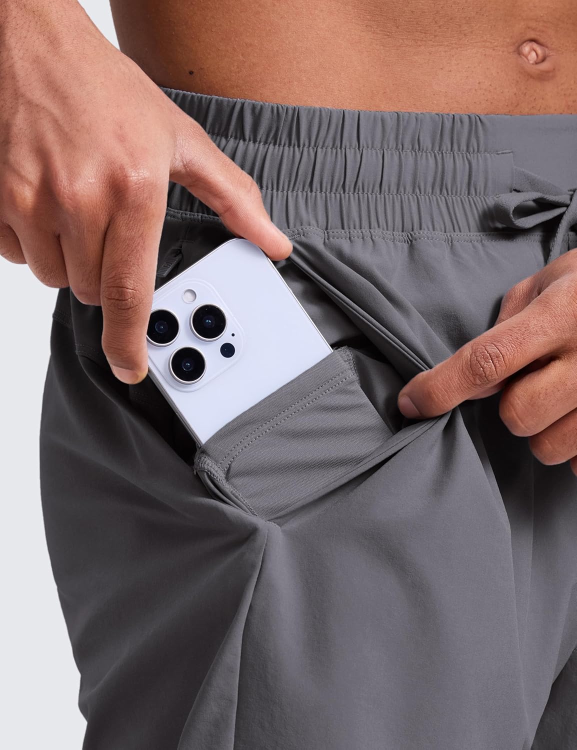 Linerless Workout Shorts 5'' | Lightweight, Quick Dry, Running, Pockets, for Men