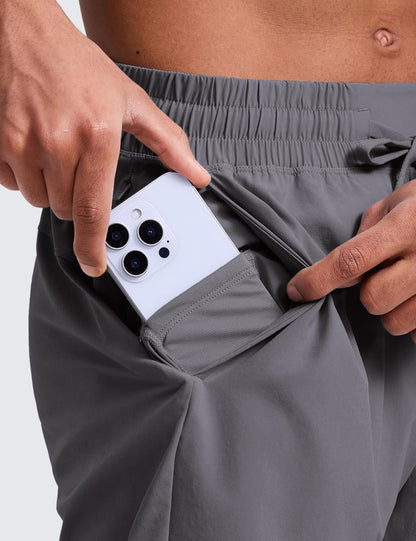 Linerless Workout Shorts 5'' | Lightweight, Quick Dry, Running, Pockets, for Men
