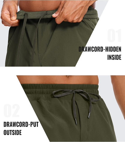 Linerless Workout Shorts 5'' | Lightweight, Quick Dry, Running, Pockets, for Men