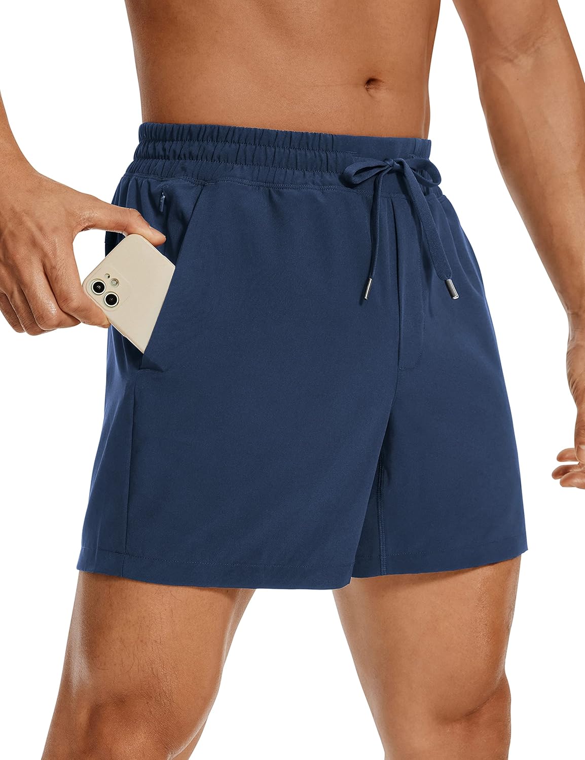 Linerless Workout Shorts 5'' | Lightweight, Quick Dry, Running, Pockets, for Men
