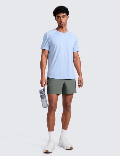 Linerless Workout Shorts 5'' | Lightweight, Quick Dry, Running, Pockets, for Men
