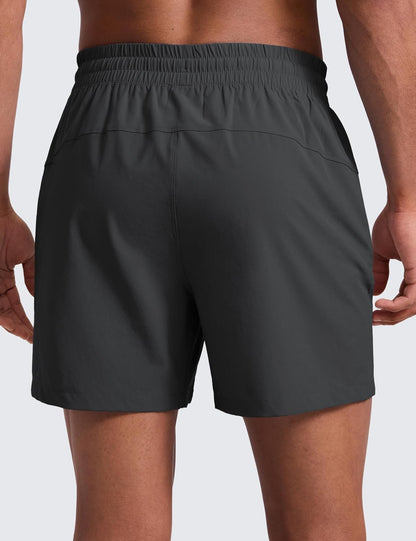 Linerless Workout Shorts 5'' | Lightweight, Quick Dry, Running, Pockets, for Men